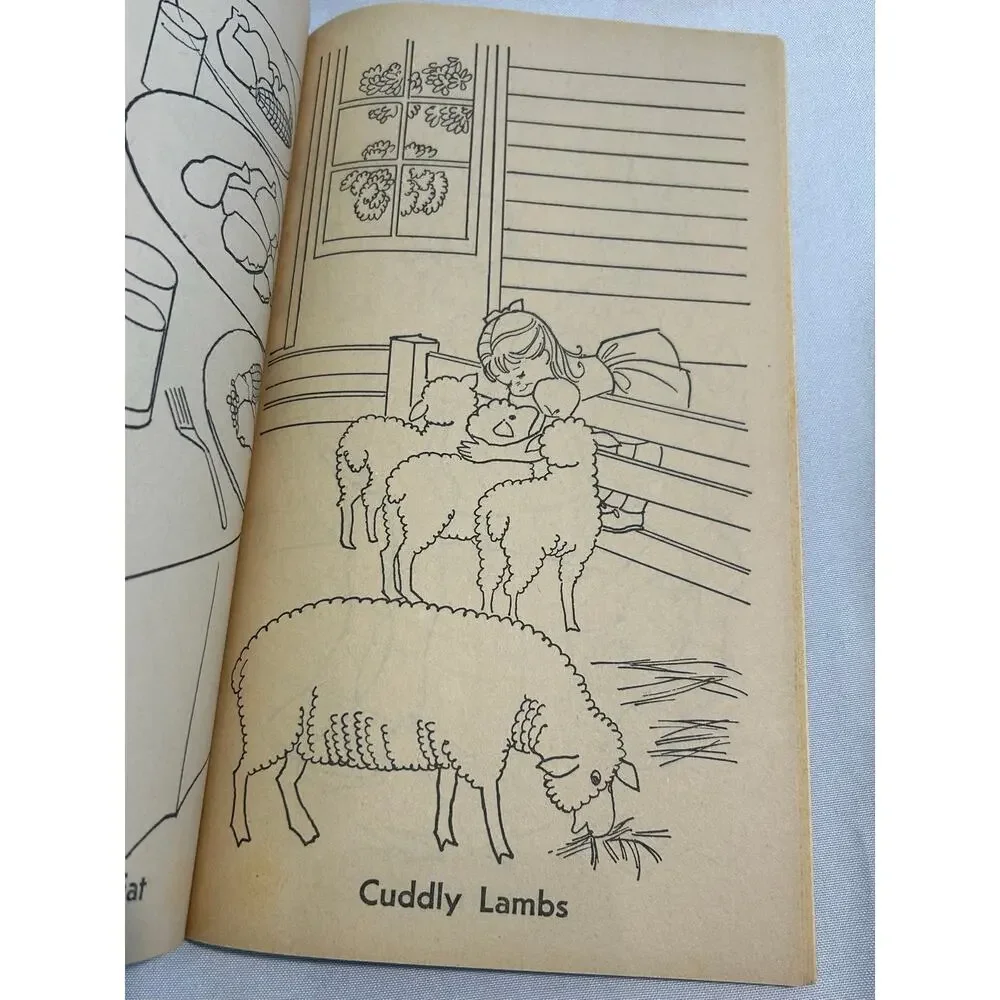 Lot of 4 Vintage Whitman Unused Coloring Books ~1965 & 1966